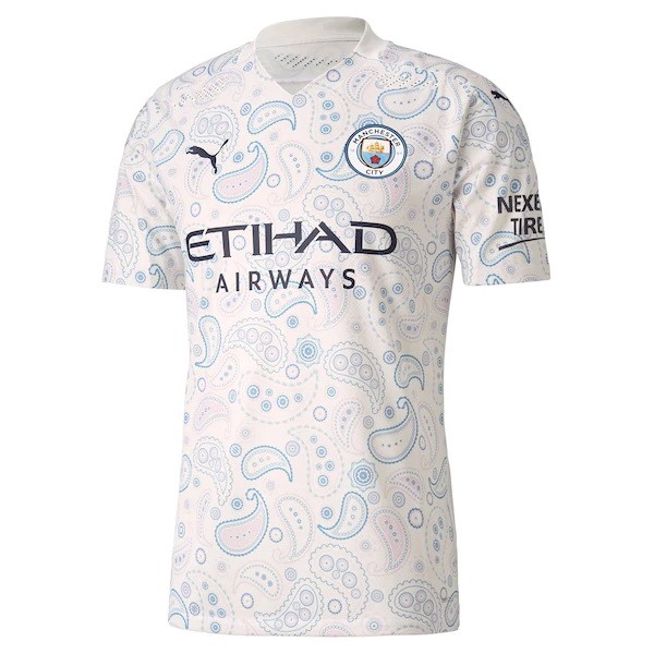 Tailandia Camiseta Manchester City 3ª 2020 2021 Blanco